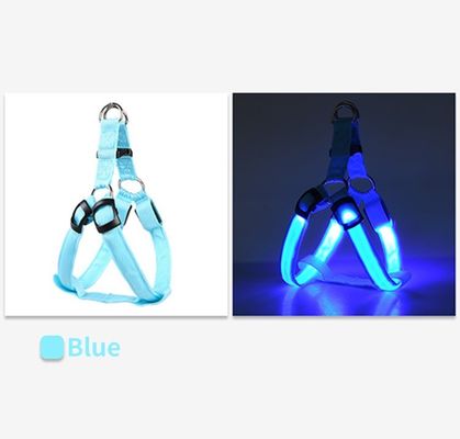 Beli LED Night Dog Harness Vest Rechargeable USB Reflective Design Adjustable Leash Outdoor Walks pembuatan online