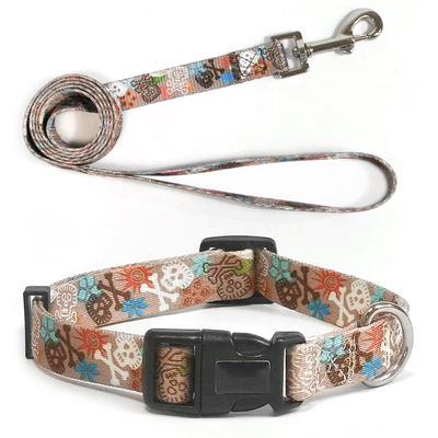 Beli Eco Friendly Polyester Dog Leash Collar Set Sublimasi Harness Collar Dan Lead Set pembuatan online