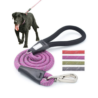 Beli Purple Dog Walking Leash Colorful Pet Walk Running Nylon Slip Lead Double Rope pembuatan online