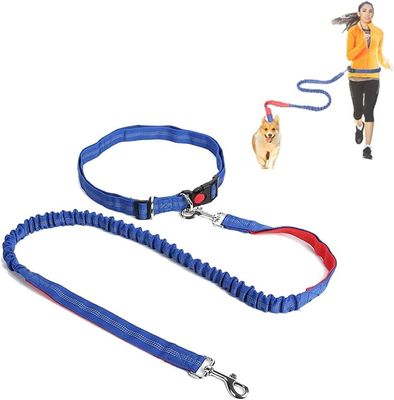 Beli Adjustable Hands-Free Pet Dog Running Leashes Custom Logo Long Waist Double Nylon Rope pembuatan online