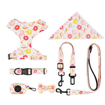 Beli Custom Logo Designer's Top Pick Personal Dog Harness Set dengan Dekorasi Bowknot Bandana dan Tali Kerah yang Bisa Disesuaikan pembuatan online