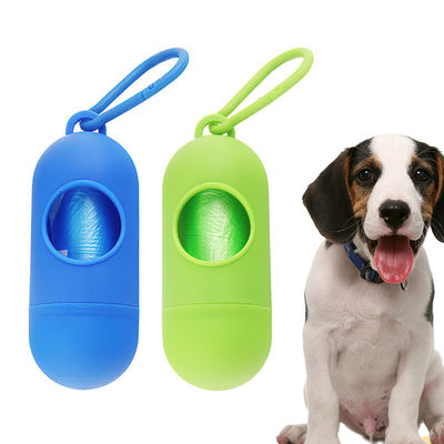 Beli Blue Green Dog Waste Bag Holder 11.5*4.3cm Plastik Dog Poop Holder untuk berjalan pembuatan online