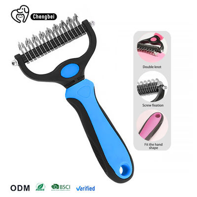 Beli Pet Grooming Comb Portable Double Side SheddingMembersihkan Sendiri Slicker Kucing Berguna Lagi Anjing pembuatan online