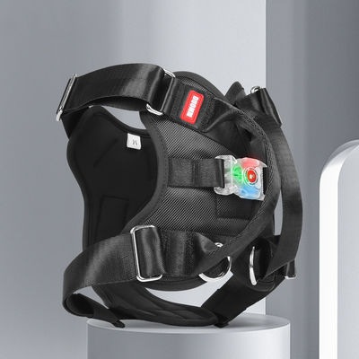 Beli Dog Harness Vest Heavy Duty Padded Reflective USB Nylon Material Oxford Made LED Light pembuatan online