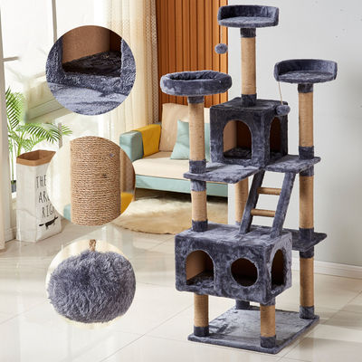 Beli Cat Tree Scratch Post Sebagai Foto atau Mainan Khusus Tipe Mainan Interaktif Tali Kulit Palsu pembuatan online