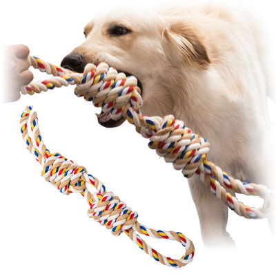 Beli Dog Toy Pet Cotton Rope Toy Tough Rope Warna Campuran Menyenangkan dan awet untuk Hewan Peliharaan Aktif pembuatan online