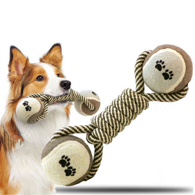 Beli Dog Rope Toys Medium And Large Toy Dumbbells Bola Tenis Katun Dog Rope Chew Toy pembuatan online