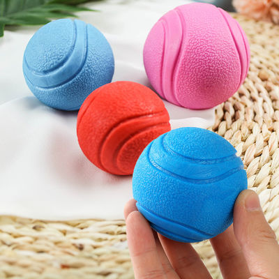 Beli Mencuci Gigi Bermain Bola Latihan untuk Anjing Natural TPR Foam tahan lama Tidak bisa hancur Biru/Merah/Merah pembuatan online