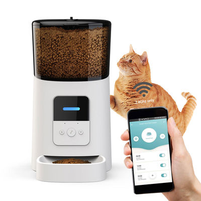 Beli Plastik Smart Pet Feeder 600ml Otomatis Cat Feeder Wifi 110V-240V pembuatan online