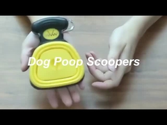 Kuning kecil Portable Pooper Scooper Handheld Pet Poop Scoop