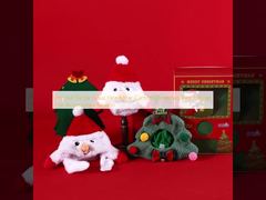 Pet Hat Santa Claus Pakaian Kepala Karton Pohon Natal Desain Aksesoris Kucing Musim