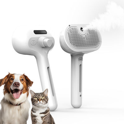 Steam Cat Spray Brush Penghilang Rambut Hewan Peliharaan Electric Dog Grooming Comb