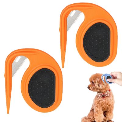 Clipper Blade Dog Knotting Comb Orange Pet Knotting Comb Untuk Kucing