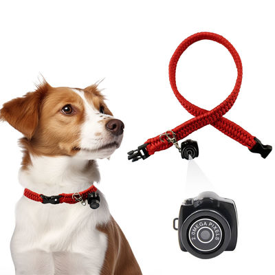 Polyester USB Cat Tracking Collar Dengan Kamera 58cm Cat Collar Kamera Wifi
