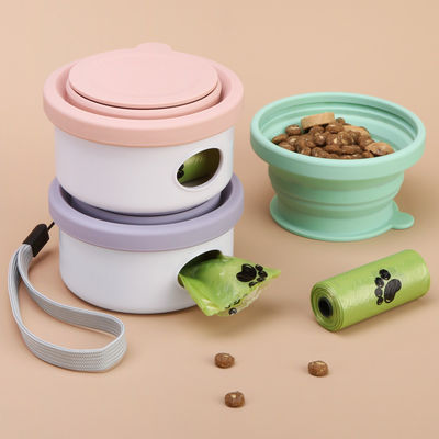 150ml Silicone Collapsible Dog Bowl OEM ODM Fold Up Dog Bowl Pet Feeder