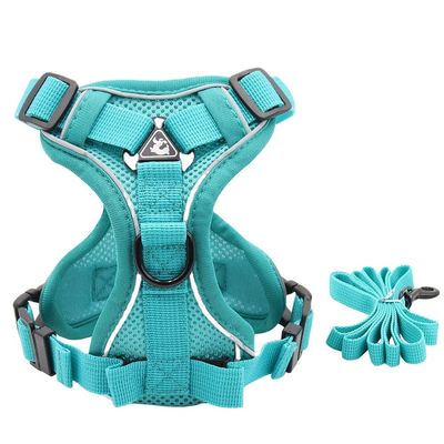 Dog Harness Vest Respiratory Mesh Reflective Sport Aktivitas di luar ruangan yang nyaman