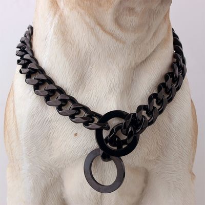Anjing mewah stainless steel emas kristal berlian rantai anjing kerah semua musim anjing hewan peliharaan