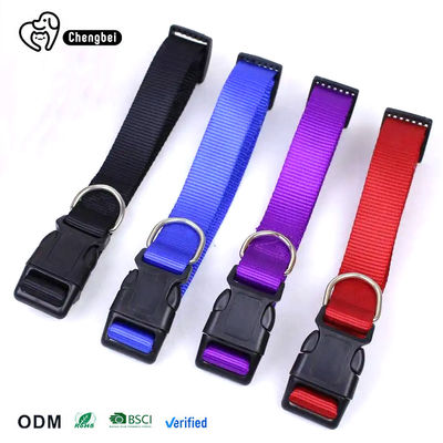 Kolar Anjing Oem Custom Luxury Logo Pribadi Disesuaikan Pet Kosong Kolar Nylon polos