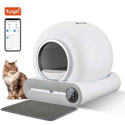 Tuya Smart Cat Litter Box Silent Smart Cleaning Litter Box tertutup