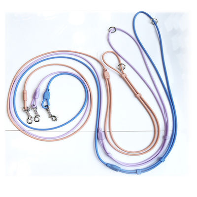Macaron PVC Slip Lead Dog Leash Hands Free Slip Lead Collar Waterproof