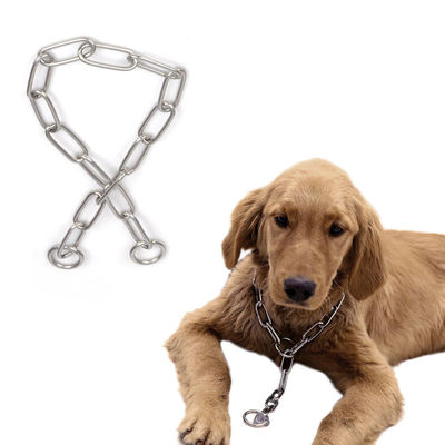 Iron Chains Pet Dog Choke Solid Pattern Performance Gaya populer Heavy Duty