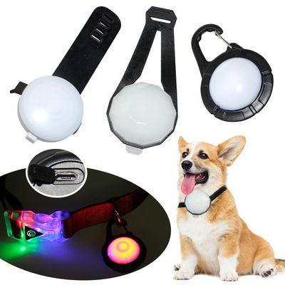 Rechargeable LED Flashing Dog Tag ABS Tag Identifikasi Anjing Disesuaikan