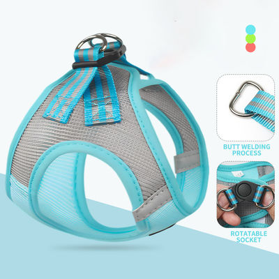 Dog Harness Bernafas Mesh Kain Pet Leash Disesuaikan Desainer Custom Nylon Webbing