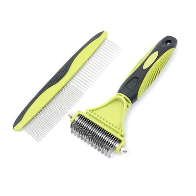 Pet Grooming Comb Set Custom Logo 2 In 1 Cat Hair Comb Sumber DogPower