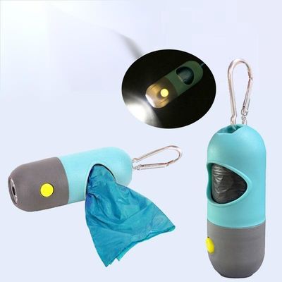 Plastik Biodegradable Dog Poop Bags Lampu senter LED Kantong sampah anjing