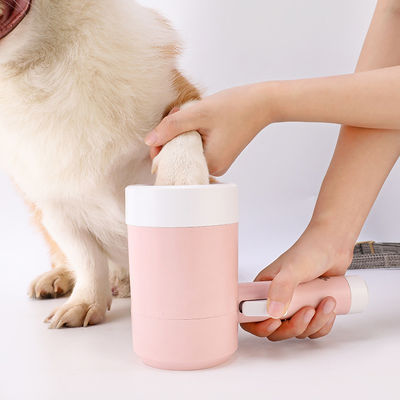 Pembersih Kaki Anjing Pink Pembersih Kaki Anjing Silikon Pembersih Kaki Otomatis