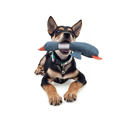 Anjing Mainan Anjing Kucing Mengunyah Plush Squeaky Wild Goose Teddy Puppy Jaga Anjing Anda Aktif