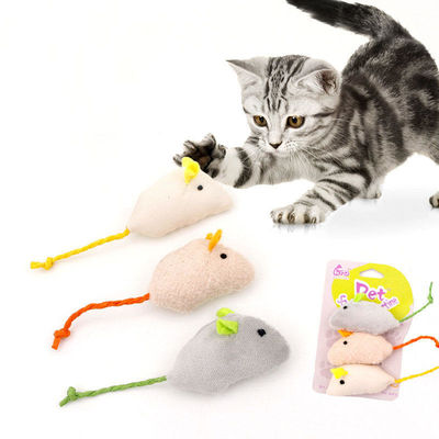 Catnip Plush Mouse Cat Toy untuk Interaktif Indoor Cats Kitten Play Gaya Populer dan Fungsi Interaktif