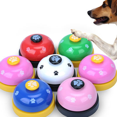 Pink Rose Ring Bell Dog Potty Pelatihan Intelligent Interactive Pet Toys