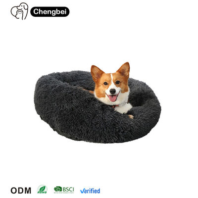 Tempat Tidur Kucing Berwarna Berbagai Waterproof Bisa dicuci Lembut Nyaman Custom RoundFluffy