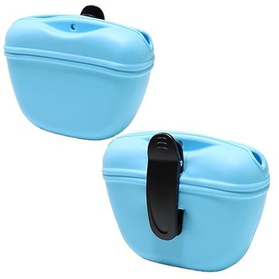Dog Treat Bag Bag Portable Outdoor Silicone Hands-free Pet Training Waist Bag