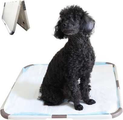 Dog Pee Pad Foldable Potty Training Holder Portable Silicone Tray untuk pelatihan anak anjing